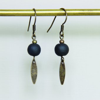 Boucles d'oreilles Plume