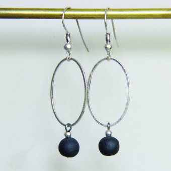 Boucles d'oreilles ovale